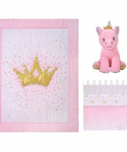 Sammy & Lou - Tiara Princess 4pc Crib Bedding Set