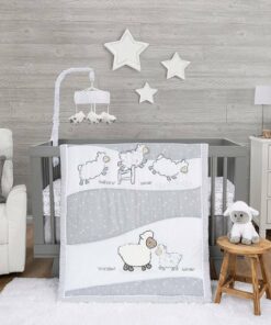 Sammy & Lou - Sleepy Sheep 4pc Crib Bedding Set