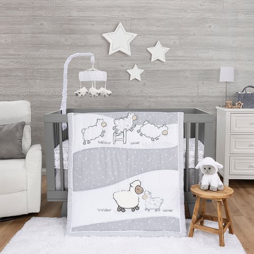 Sammy & Lou - Sleepy Sheep 4pc Crib Bedding Set
