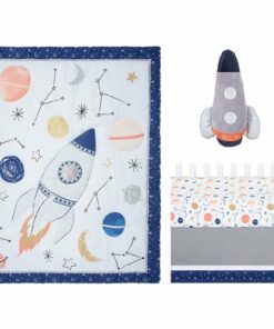 Sammy & Lou - Cosmic Rocket 4pc Crib Bedding Set