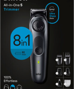 Braun - Series 5 5470 All-In-One Style Kit, 8-in-1 Grooming Kit with Beard Trimmer & More - Black