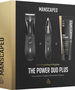 Manscaped - Power Duo Plus - Lawn Mower 4.0 and Weed Whacker 2.0 Hair Trimmers - Black