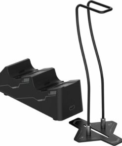 Turtle Beach - Fuel Dual Controller Charging Station & Headset Stand for Xbox - Black
