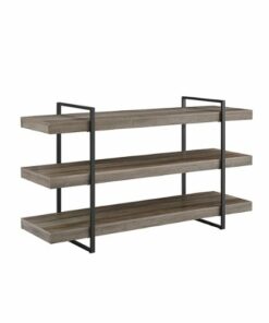 Walker Edison - Minimalist Floating-Shelf Bookcase - Grey Wash