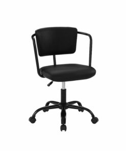 Walker Edison - Modern Office Chair with Arms - Black