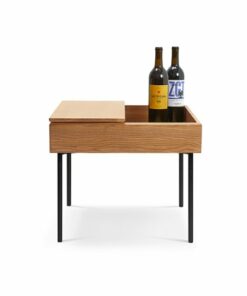 Burrow - Carta Hardwood Side Table - Oak 0