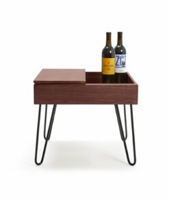 Burrow - Carta Hardwood Side Table - Walnut 0