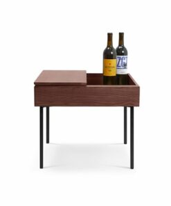 Burrow - Carta Hardwood Side Table - Walnut 1