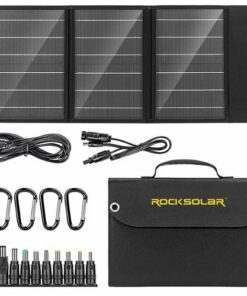 Rocksolar - Foldable 30W Solar Panel - Black