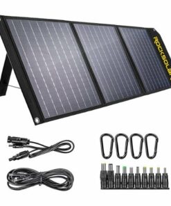 Rocksolar - Foldable 60W Solar Panel - Black