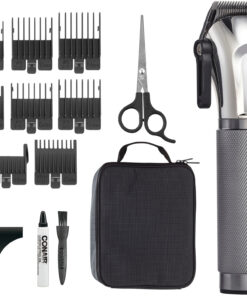 Conair - Close-Cut Precision Professional Lithium-Ion High-Performance Metal Clipper & Trimmer - Silver