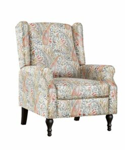 ProLounger - Tolkin Traditional Wingback Push Back Recliner Chair - Coral Red