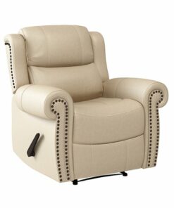 ProLounger - Di'Onna Extra Large Distressed Faux Leather Wall Hugger Reclining Chair - Distressed Latte Tan