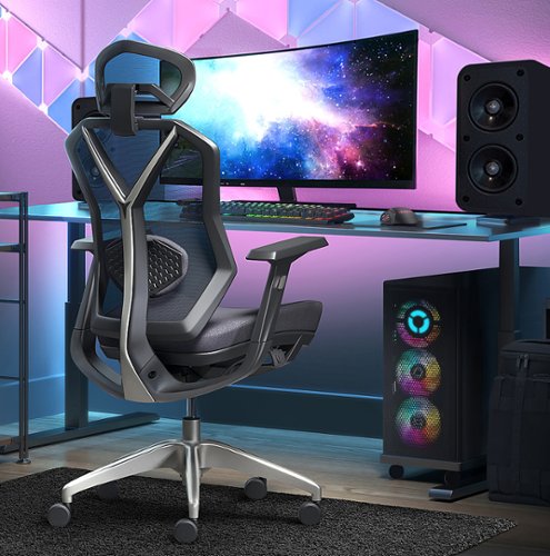 Lenovo - Legion Mesh Gaming Chair - Space Gray