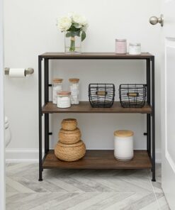 Flipshelf - 3 Shelf Wide Bookcase - Brown