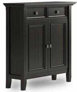 Simpli Home - Amherst Entryway Storage Cabinet - Hickory Brown