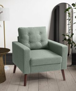 CorLiving - Elwood Tufted Accent Chair - Green