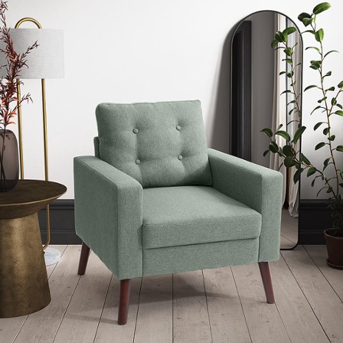 CorLiving - Elwood Tufted Accent Chair - Green