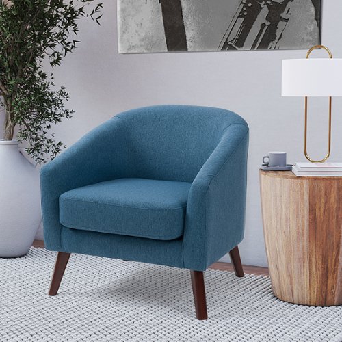 CorLiving - Elwood Modern Tub Chair - Blue