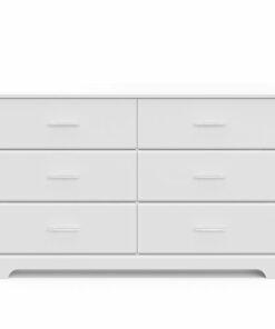 Storkcraft - Brookside 6-Drawer Double Dresser - White
