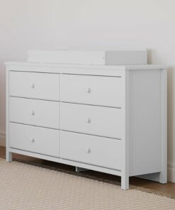 Storkcraft - Alpine 6-Drawer Double Dresser - White