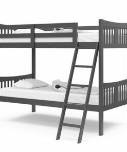 Storkcraft - Caribou Solid Hardwood Twin Bunk Bed - Gray