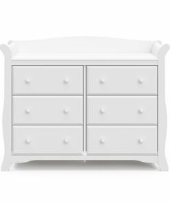 Storkcraft - Avalon 6-Drawer Double Dresser - White