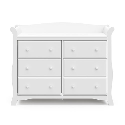Storkcraft - Avalon 6-Drawer Double Dresser - White