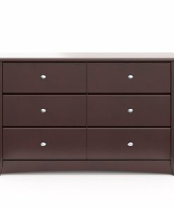 Storkcraft - Crescent 6-Drawer Double Dresser - Espresso