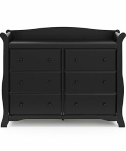 Storkcraft - Avalon 6-Drawer Double Dresser - Black