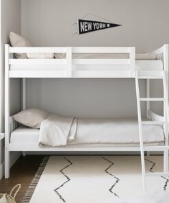 Storkcraft - Caribou Solid Hardwood Twin Bunk Bed - White
