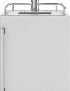 Zephyr - Presrv 5.6 cu. ft. Convertible Outdoor Beer Kegerator in Stainless Steel with 107-Can Beverage Storage - Stainless steel
