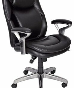 Serta - AIR Health & Wellness Mid-Back Manager's Chair - Black