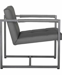 Studio Designs Home Camber Modern Blended Leather Accent Chair - Smoke Grey