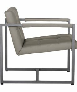 Studio Designs Home Camber Modern Blended Leather Accent Chair - Mushroom
