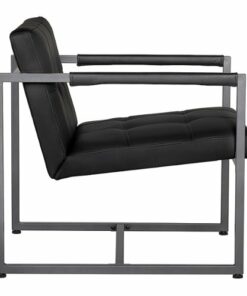 Studio Designs Home Camber Modern Blended Leather Accent Chair - Black