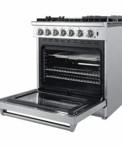 Forno Appliances - 4.62 Cu. Ft. Lazio Freestanding Electric Double Oven + Dual Fuel Gas Range - Stainless steel