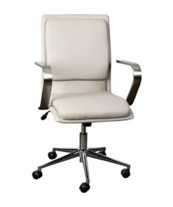 Flash Furniture - Designer Executive Swivel Office Chair with Arms - Taupe/Chrome