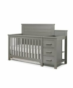 Sorelle - Farmhouse Crib & Changer - Weathered Gray
