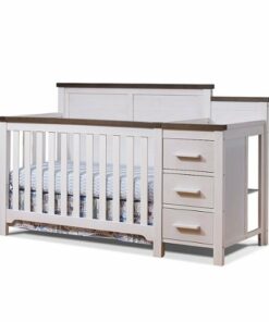 Sorelle - Farmhouse Crib & Changer - Chocolate and White