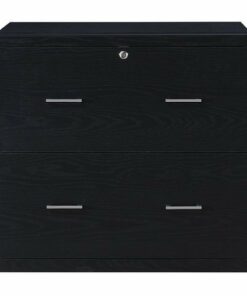 OSP Home Furnishings - Alpine 2-Drawer Lateral File with Lockdowel™ Fastening System - Black