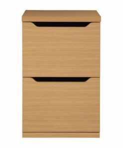 OSP Home Furnishings - Denmark 2-Drawer Vertical File with Lockdowel™ Fastening System in Natural Finish - Natural