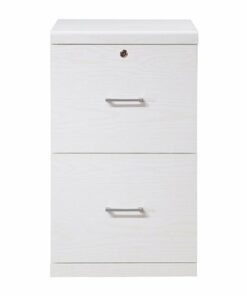 OSP Home Furnishings - Alpine 2-Drawer Vertical File with Lockdowel™ Fastening System - White
