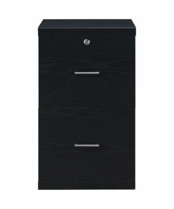 OSP Home Furnishings - Alpine 2-Drawer Vertical File with Lockdowel™ Fastening System - Black