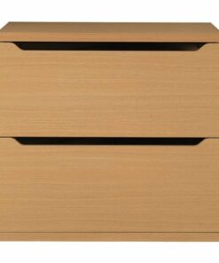 OSP Home Furnishings - Denmark 2-Drawer Lateral File with Lockdowel™ Fastening System in Natural Finish - Natural