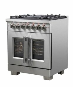 Forno Appliances - Capriasca 4.32 Cu. Ft. Freestanding Dual Fuel Range with French Doors