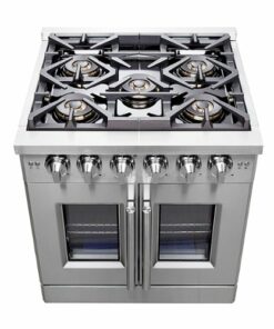 Forno Appliances - Capriasca 4.32 Cu. Ft. Freestanding Gas Convection Range with French Doors