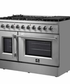 Forno Appliances - Galiano 6.58 Cu. Ft. Freestanding Double Oven Gas Range with Air Fry Function
