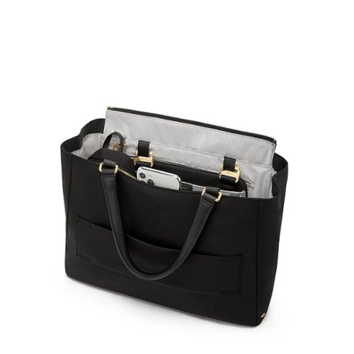 TUMI - Voyageur Valetta Medium Tote - Black/Gold