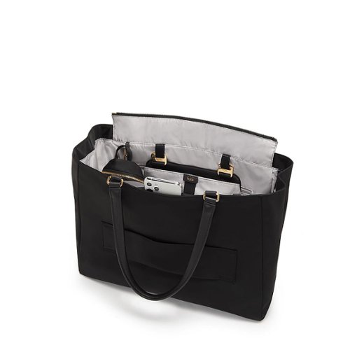 TUMI - Voyageur Valetta Large Tote - Black/Gold